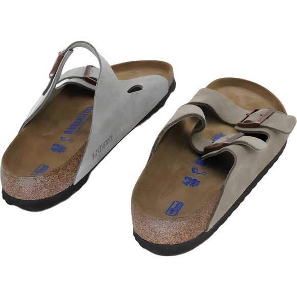 Birkenstock Arizona Oiled Leather Sandals Men EU 43 Two Different Colors - Picture 3 of 6